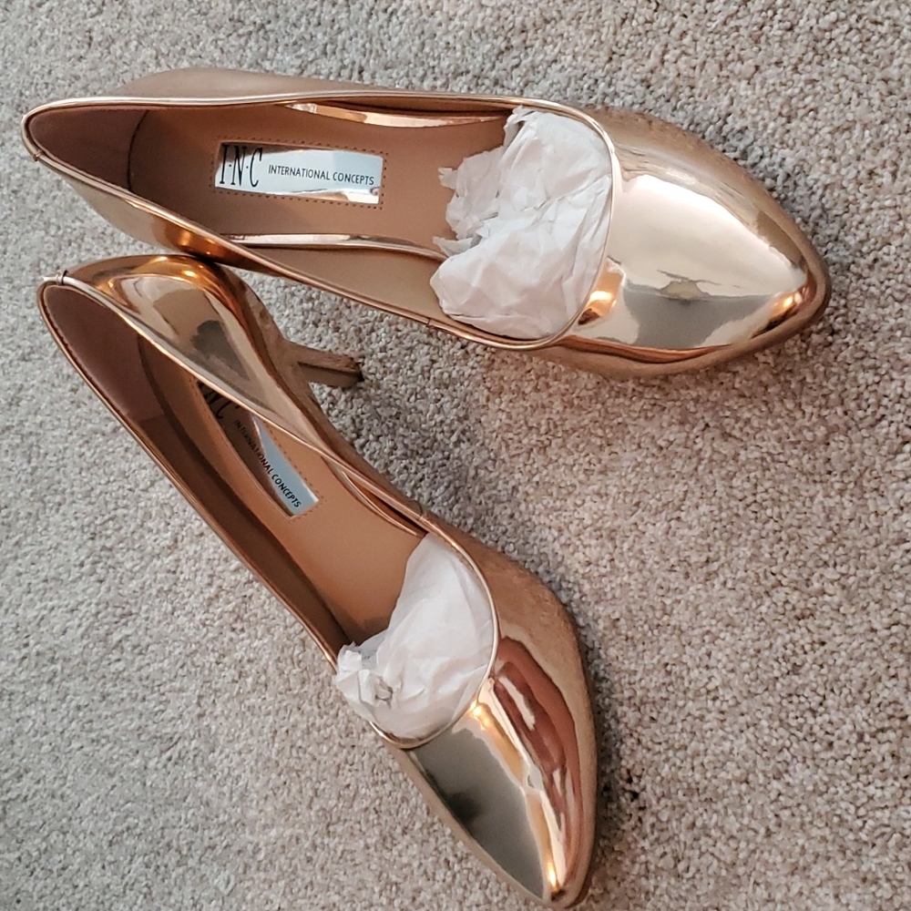 Rose gold heels